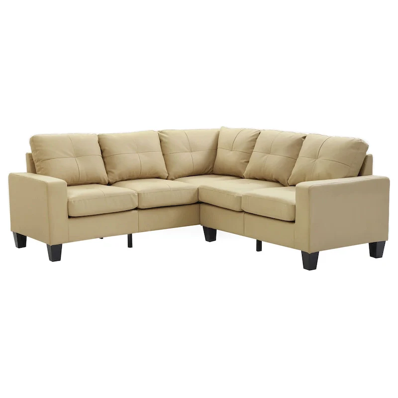 Newbury Faux Leather Sectional Sofa
