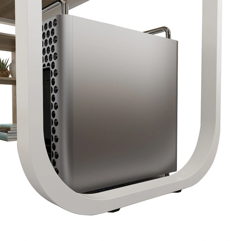 Timechee 55-inch L Shaped Office Computer Desk w/ Drawers, Wood