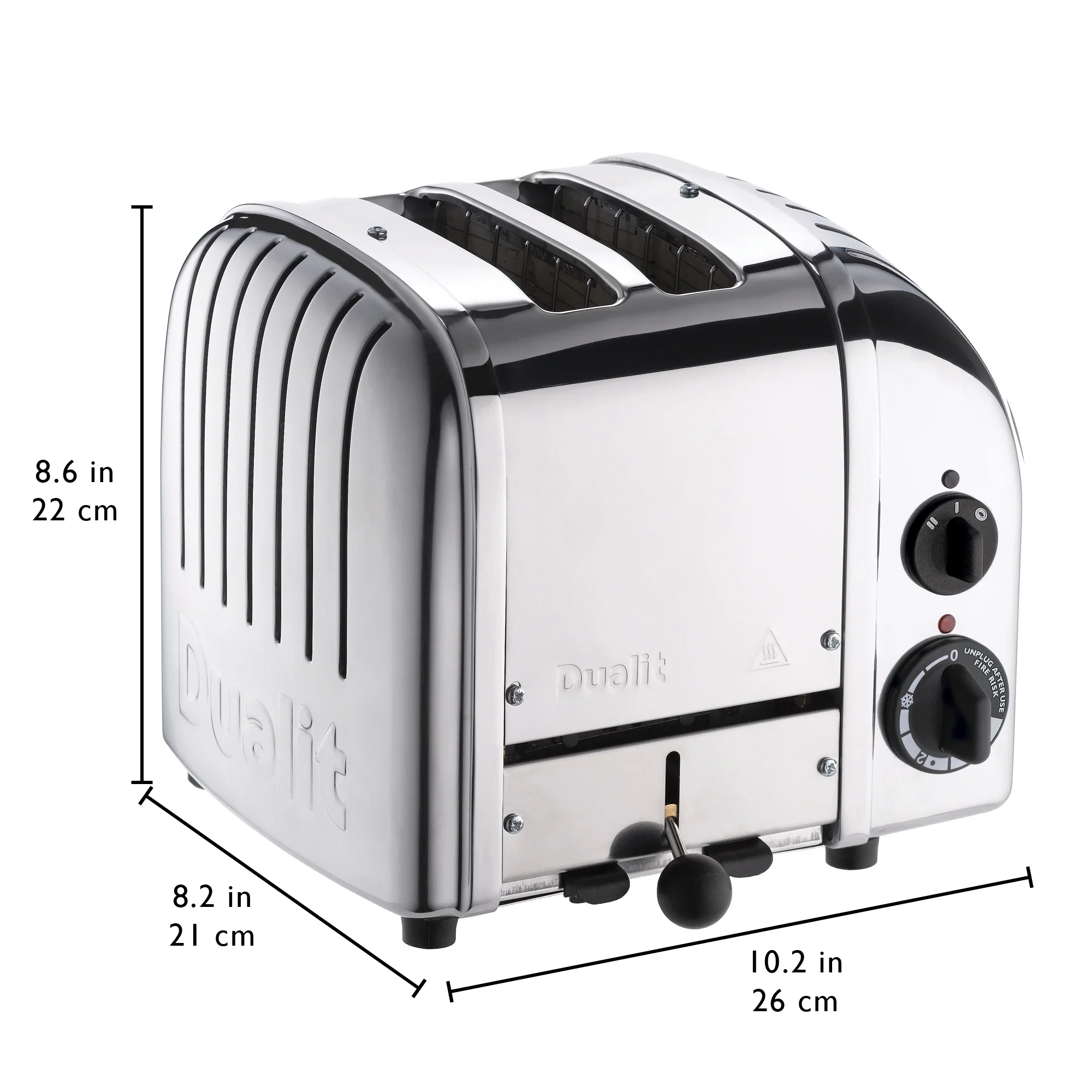 Dualit New Generation Classic 2-Slice Toaster in Stainless Steel