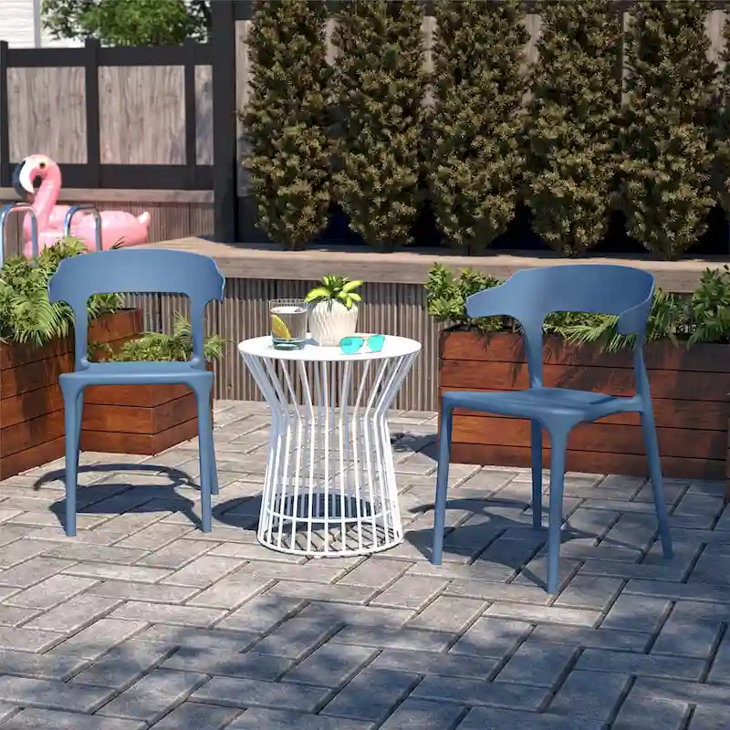 The Novogratz Poolside Felix Stackable Dining Chairs