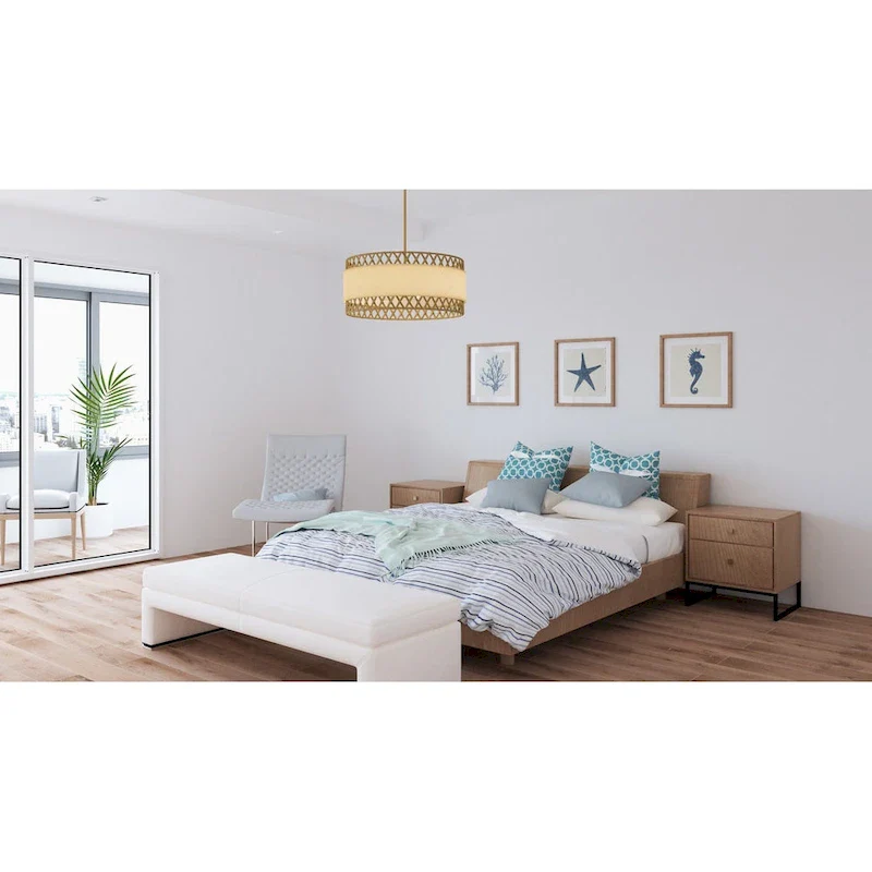 Kate 5-Light Brushed Gold Pendant