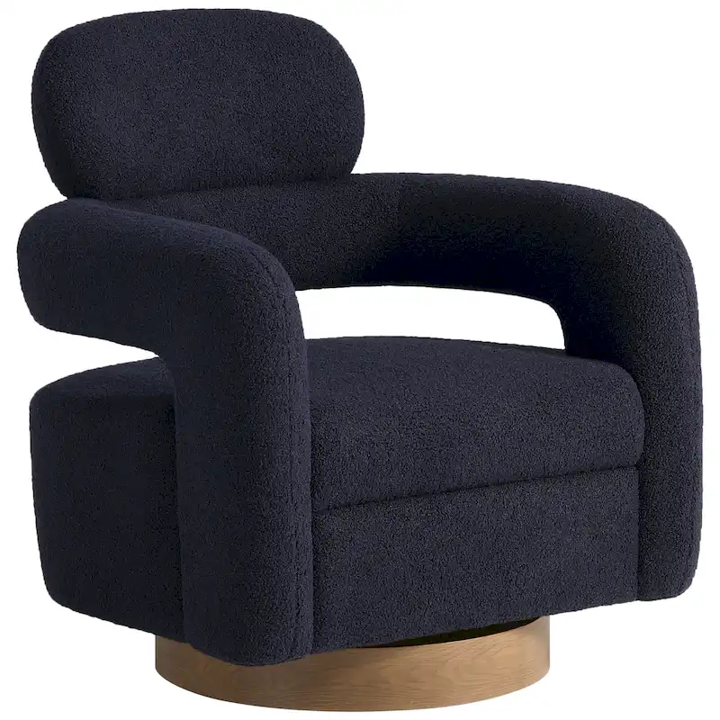 Bayville 29 Wide Sherpa Swivel Chair