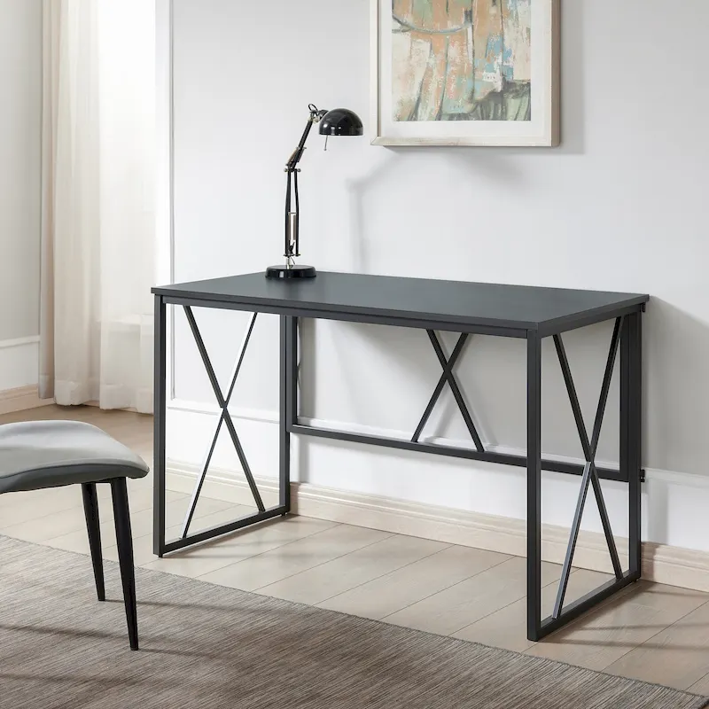 Collapsible Slatted Mission Writing Computer Desk