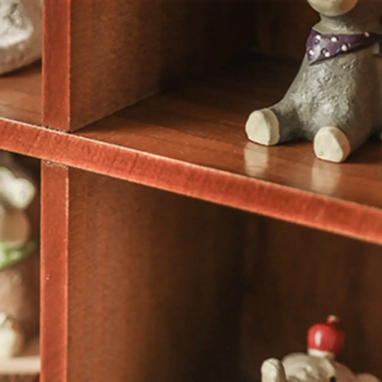 Elegant Freestanding Wooden Display Cabinet with Drawers