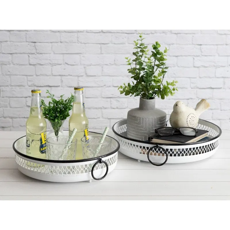 Kate and Laurel Madigan Decorative Tray Set - 2 Piece