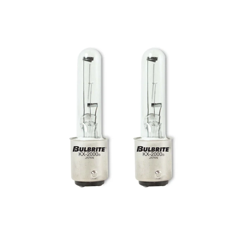 Bulbrite Pack of (2) Dimmable T3 Double-Contact Bayonet (BA15D) Krypton Bulb