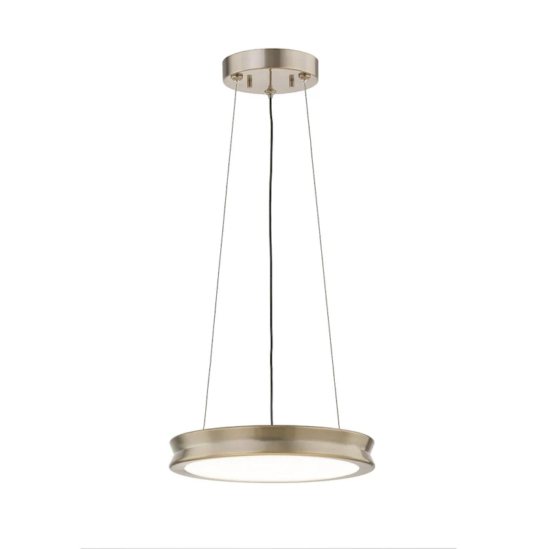 EVOLV Fusion Bevel 12-inch LED Pendant with Opal Glass