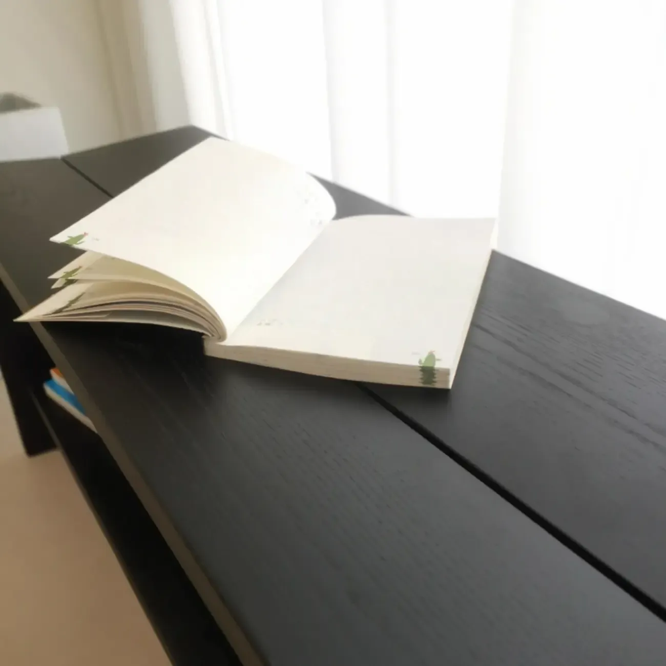 Scandinavian Solid Wood Curved Entryway Bench in Black