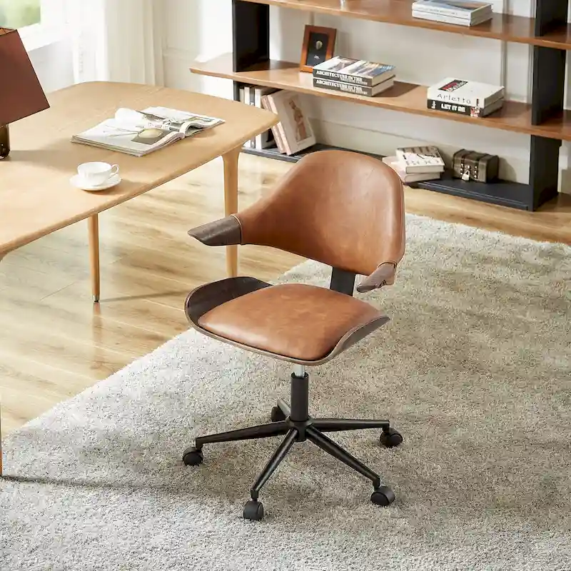 Adjustable and Rolling Desk Chair