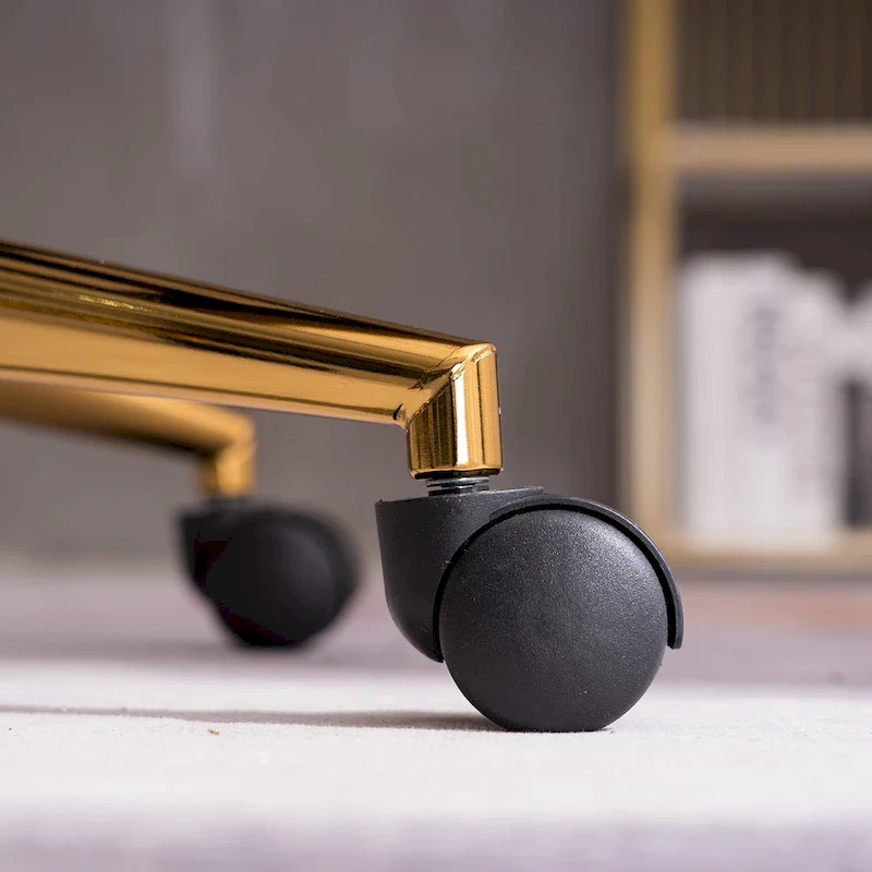Home Office Chair With Gold Metal Legs