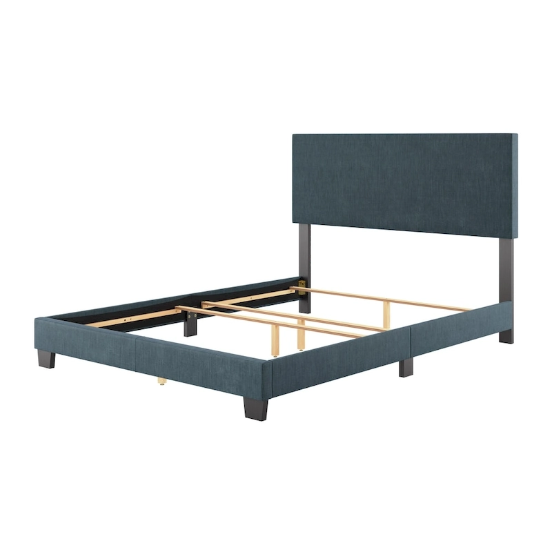 Nova Upholstered Modern Queen Bed, Box Spring Required