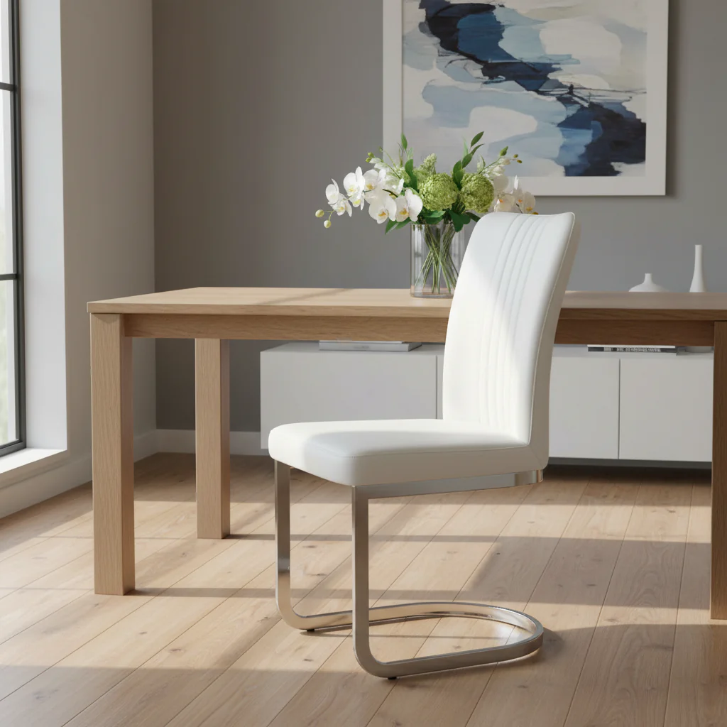 Channel Back Cantilever Side Chair, Set of 4