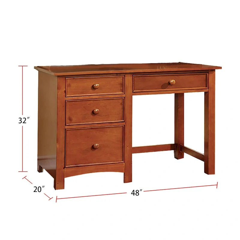 Wooden Desk with Four Drawers
