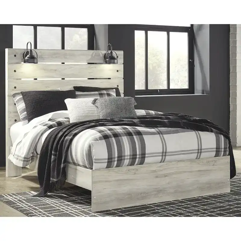 Cambeck Whitewash Panel Bed