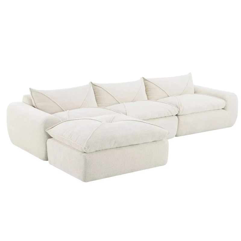 116  Fully Compressed Sofa with High Density Foam,Particle Chenille