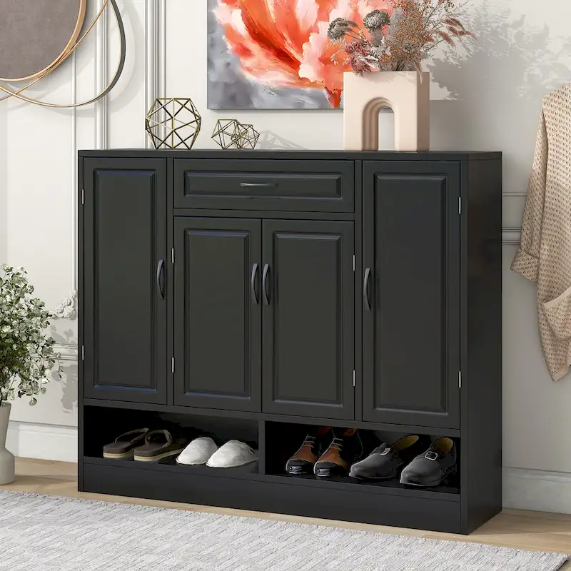 Modern Shoe Cabinet with Adjustable Shelves