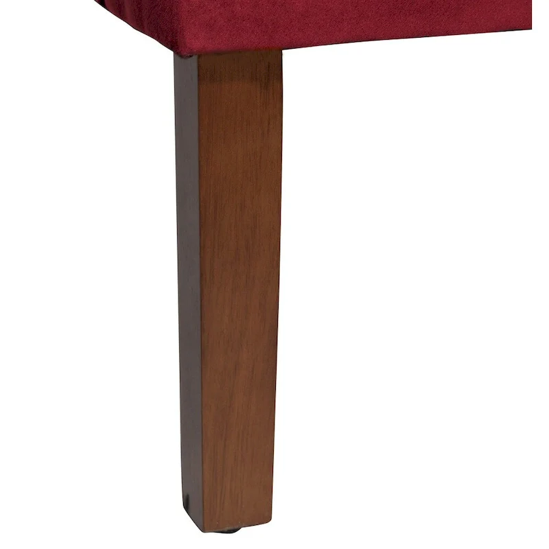 HomePop Swoop Arm Accent Chair in Berry Merlot Velvet