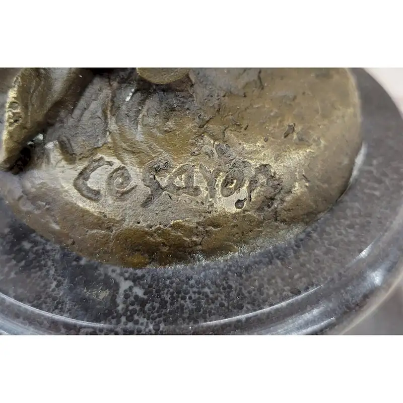 Real Bronze Statue Farmer Girl W/Flower Basket Sculpture Fall Harvest Figurine Art