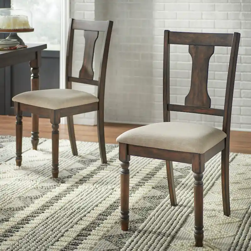 Simple Living Burntwood Dining Chairs (Set of 2)