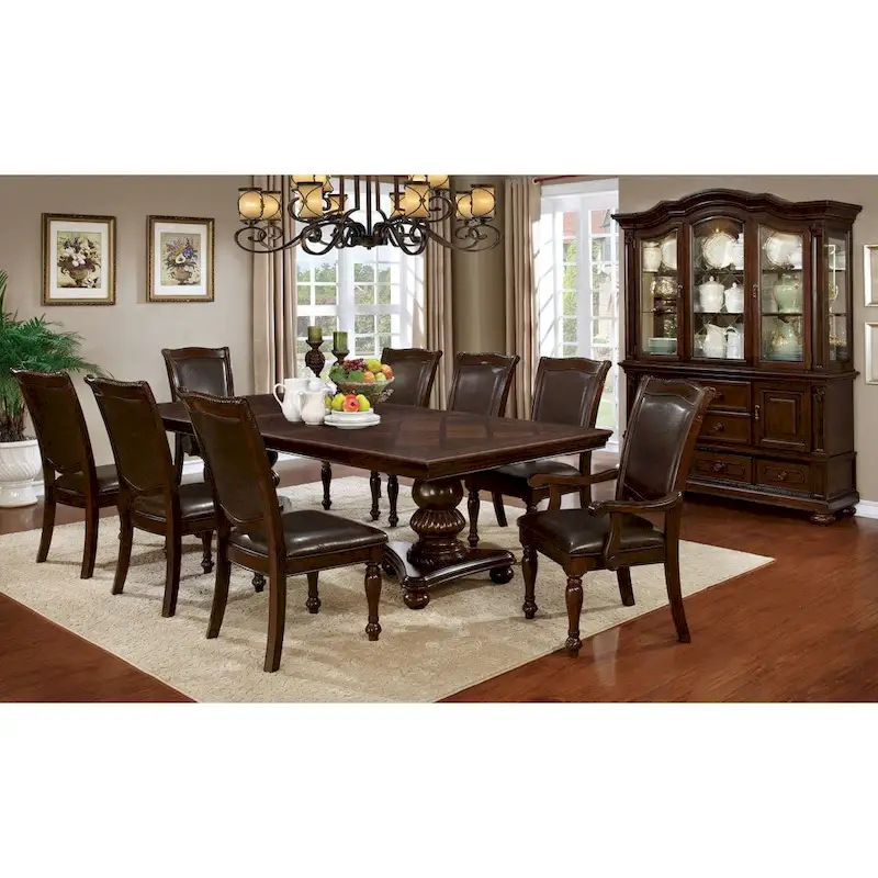 Madzharovo Brown Cherry 103-inch Expandable Dining Table