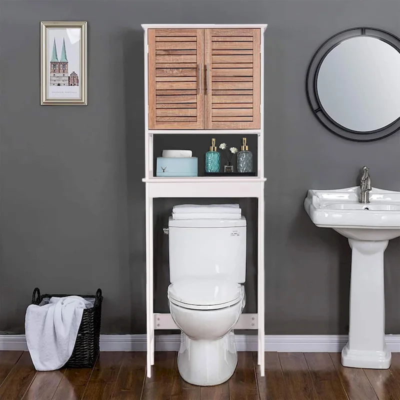 Over The Toilet Storage Cabinet Space Saver - 24.80L x 9W x 70.50H