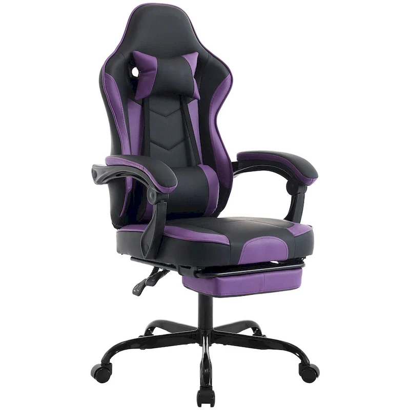 Gaming Chair, Ergonomic Computer Chair Height Adjustable Swivel Video Game Chair for Adults, 300lb Max