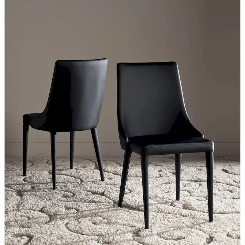 SAFAVIEH Socorro Mid-Century Modern White Dining Chair (Set of 2) - 23.6 x 19.6 x 35.5 - 24Wx20Dx36H
