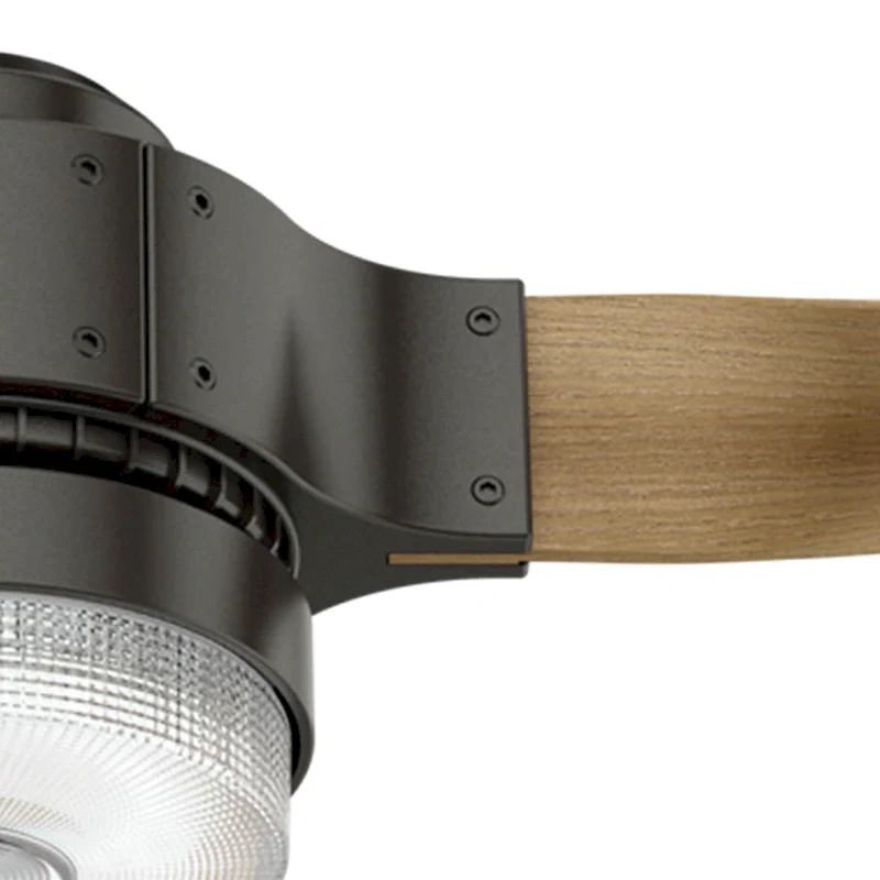 Hunter 54  Apache WiFi Ceiling Fan with LED Light Kit and Handheld Remote - Industrial - SMART FAN!