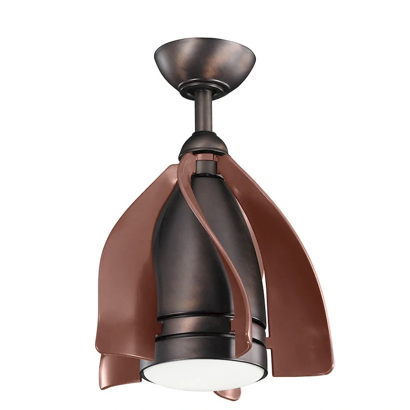 Kichler Lighting Terna Collection 15-inch Oil Brushed Bronze LED Ceiling Fan