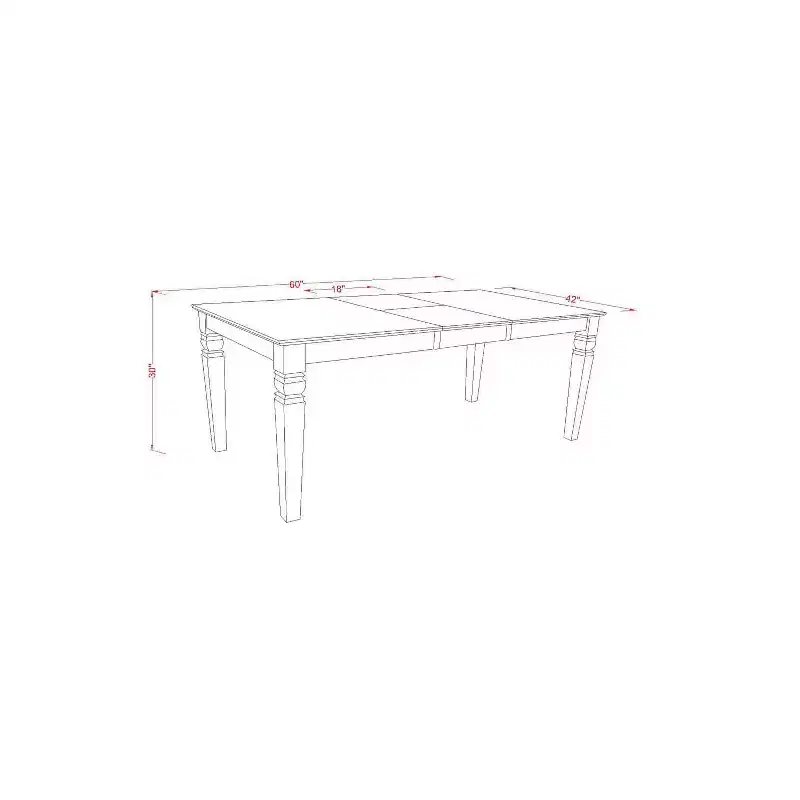 HomeStock 5-Piece Linen White Finish Solid Wood Top Dining table with 4 Chairs