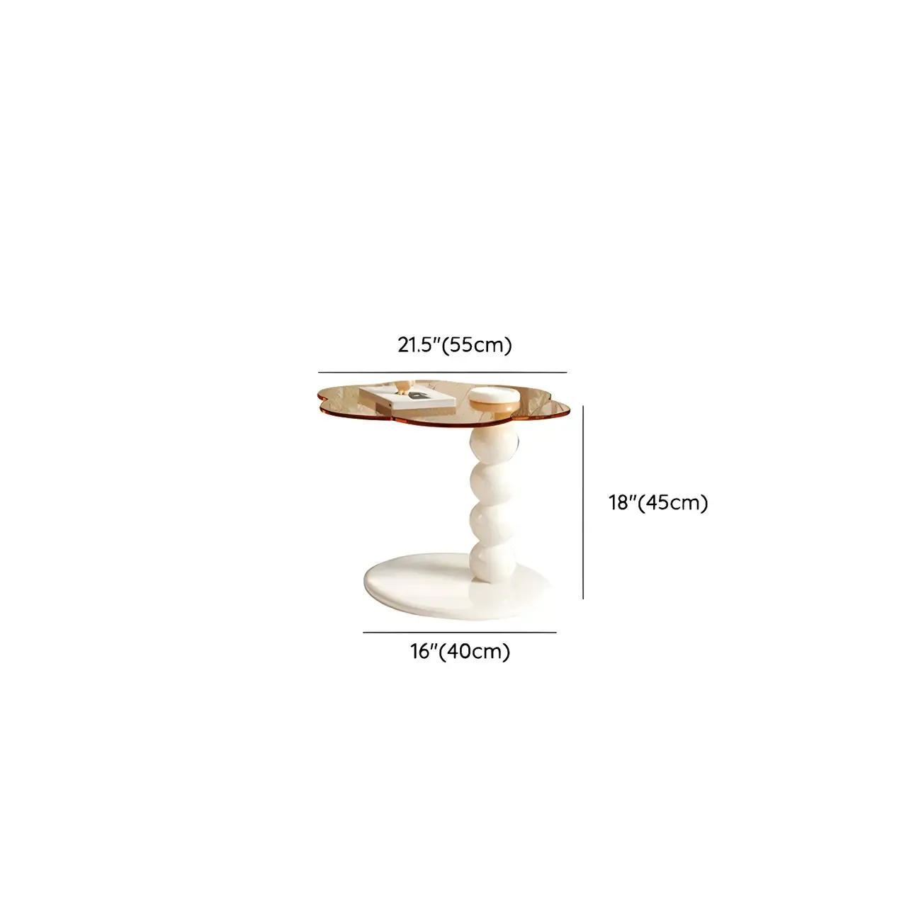 Modern White Round Wood Coffee Table with Drawer