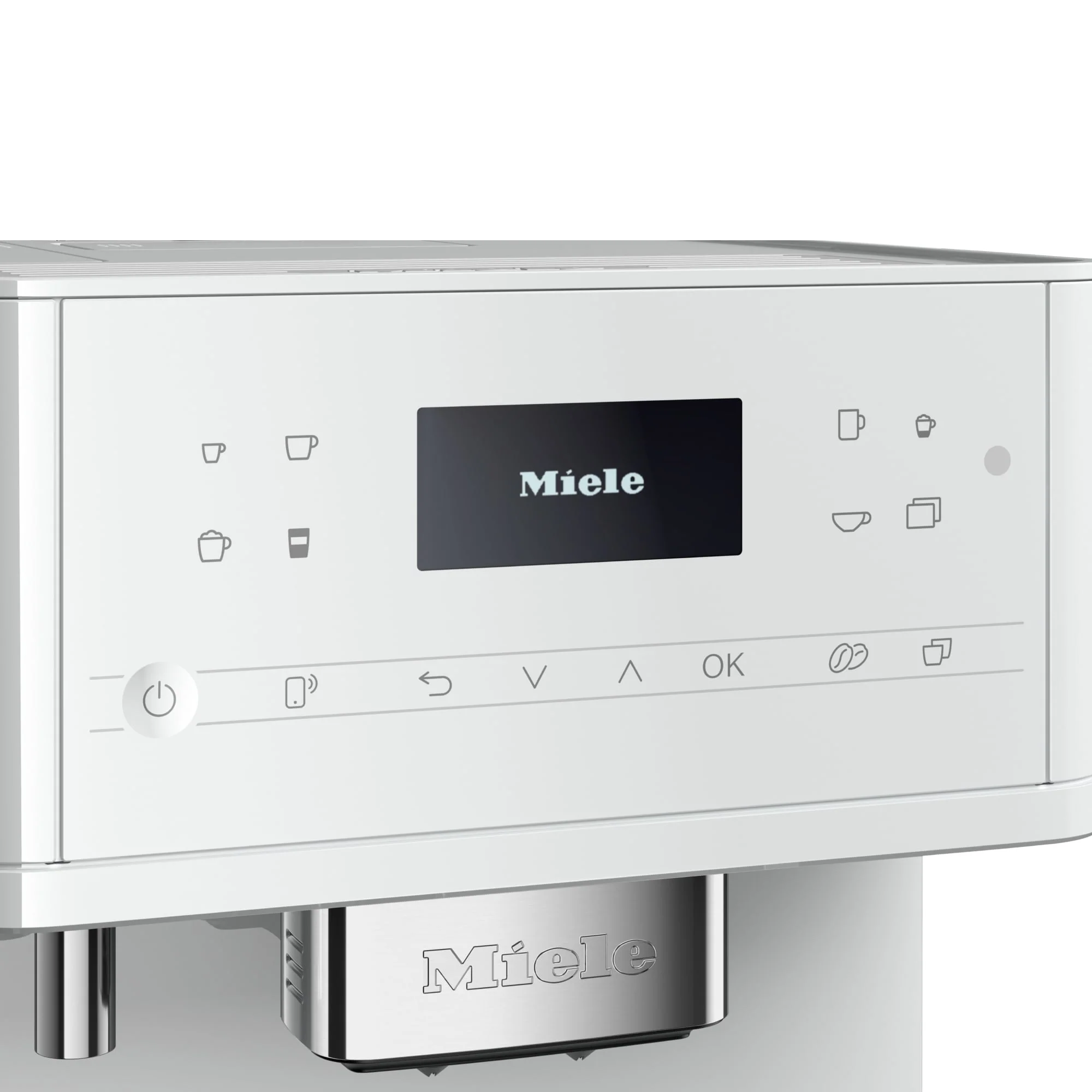 Miele CM 6160 MilkPerfection Countertop Coffee System- Lotus White