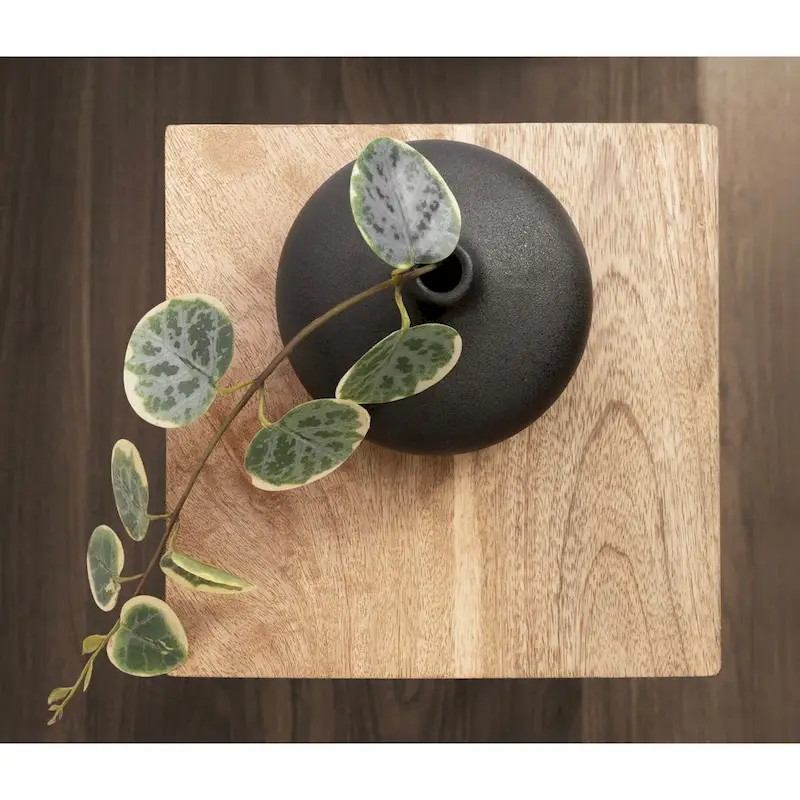 Kate and Laurel Karlsen Wood and Metal Drink Table - 8x8x23