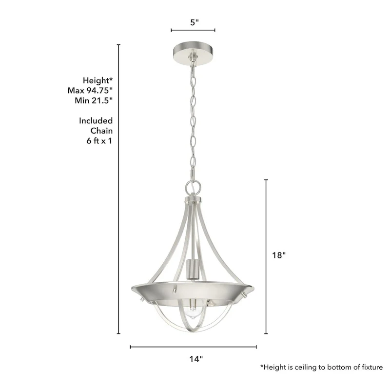 Hunter Perch Point Pendant - Island, Dining, Entry - Rustic, Mountain, Modern