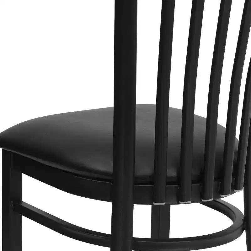 Flash Furniture Black School House Back Metal Restaurant Chair