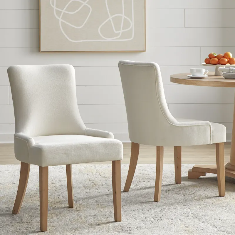 Simple Living Anneli Upholstered Dining Chairs (Set of 2)