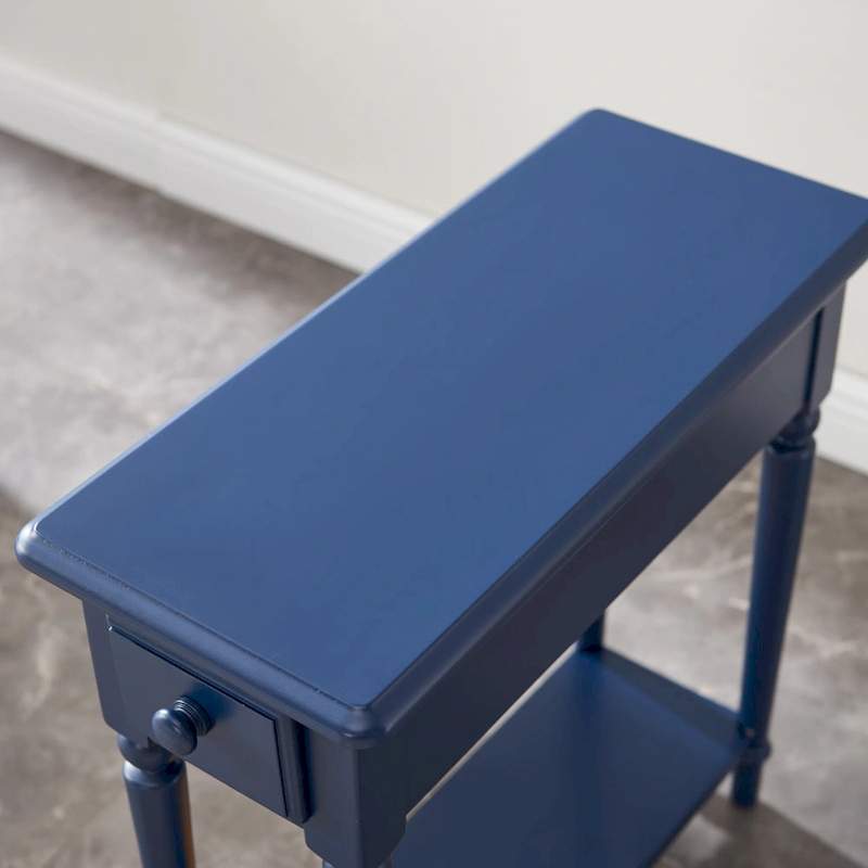 Coastal Chairside Wood Accent Table