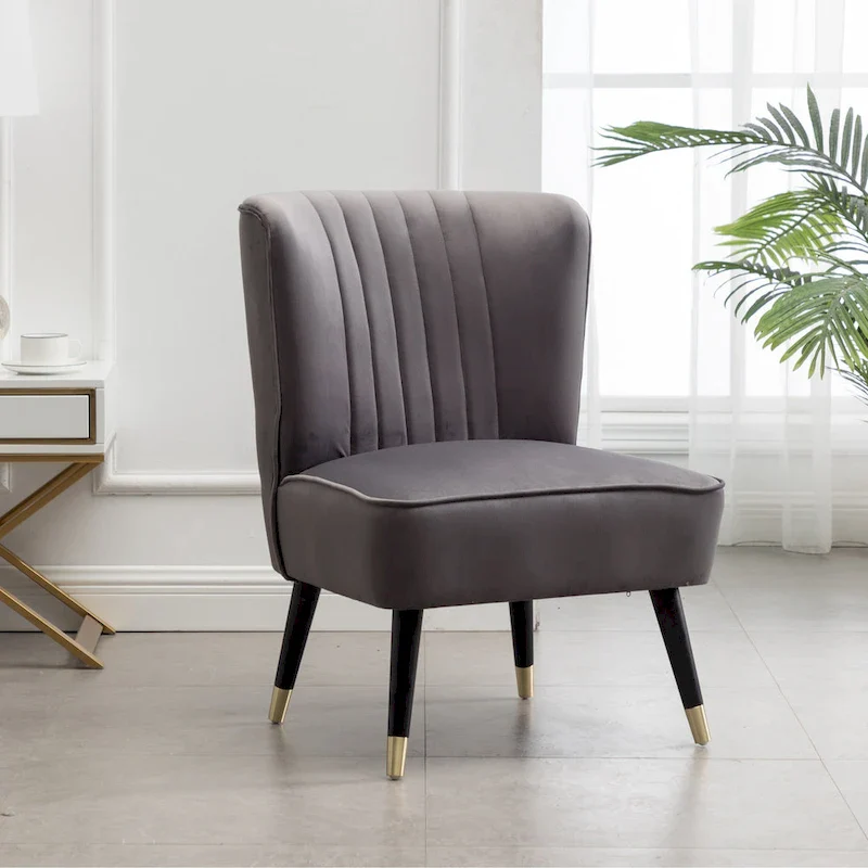 Gray 26 Polyester Accent Chair