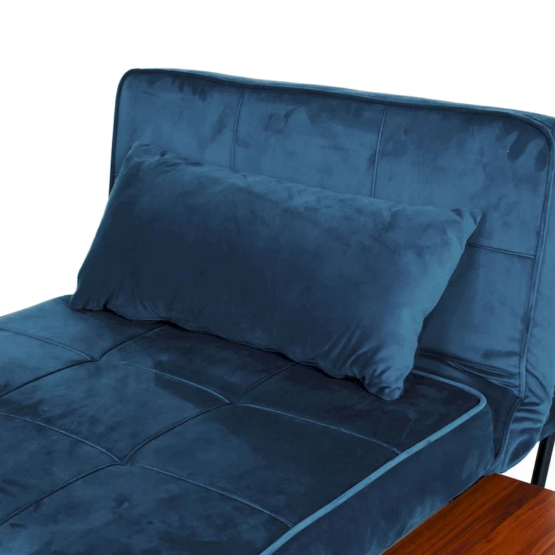 Furniture of America Hattie Assembled Convertible Cocktail Ottoman-Futon