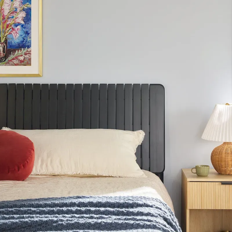 Middlebrook Designs Slatted Headboard Modern King Bed