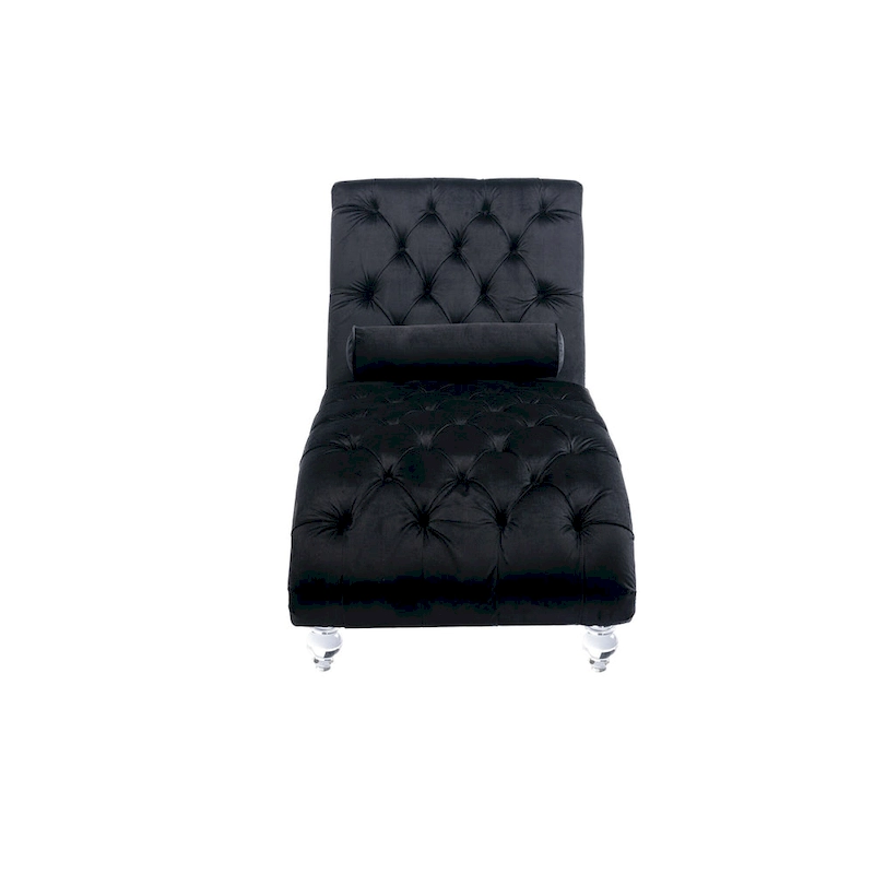 Velvet Tufted Chaise Lounge Accent Living Room Chair