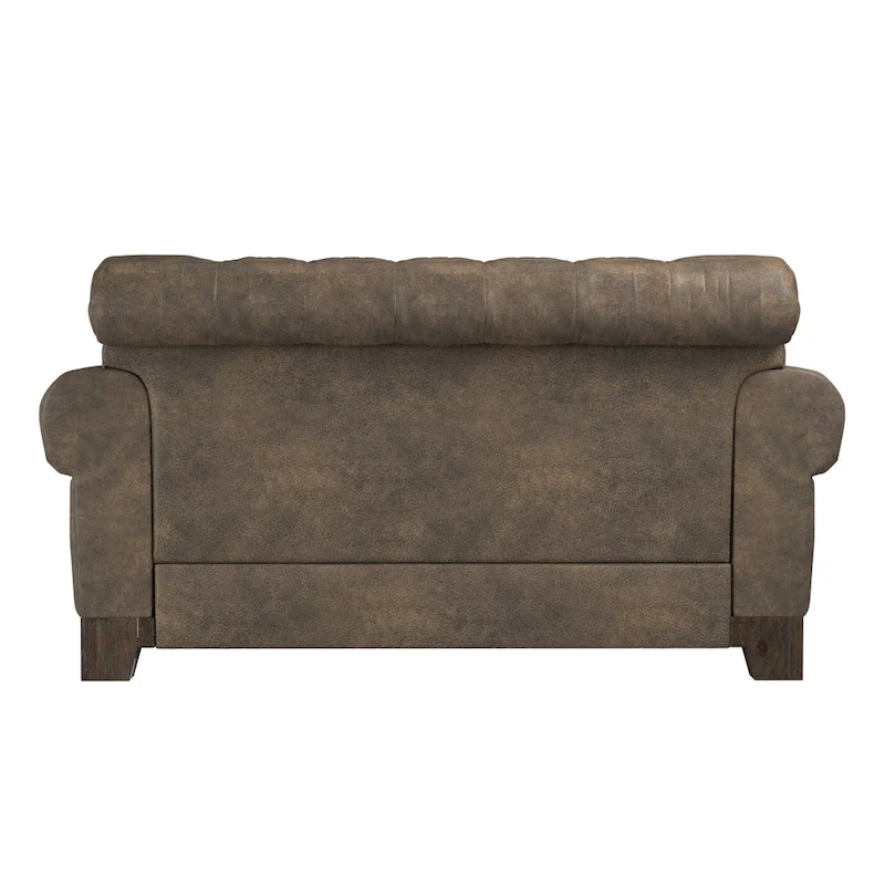 Greenwich Tufted Rolled Arm Nailhead Chesterfield Loveseat by iNSPIRE Q Artisan