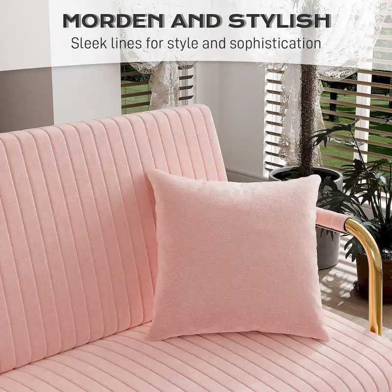 Ouyessir Upholstered Loveseat, Tufted Back Couch, Accent Armchair with 2 Pillows