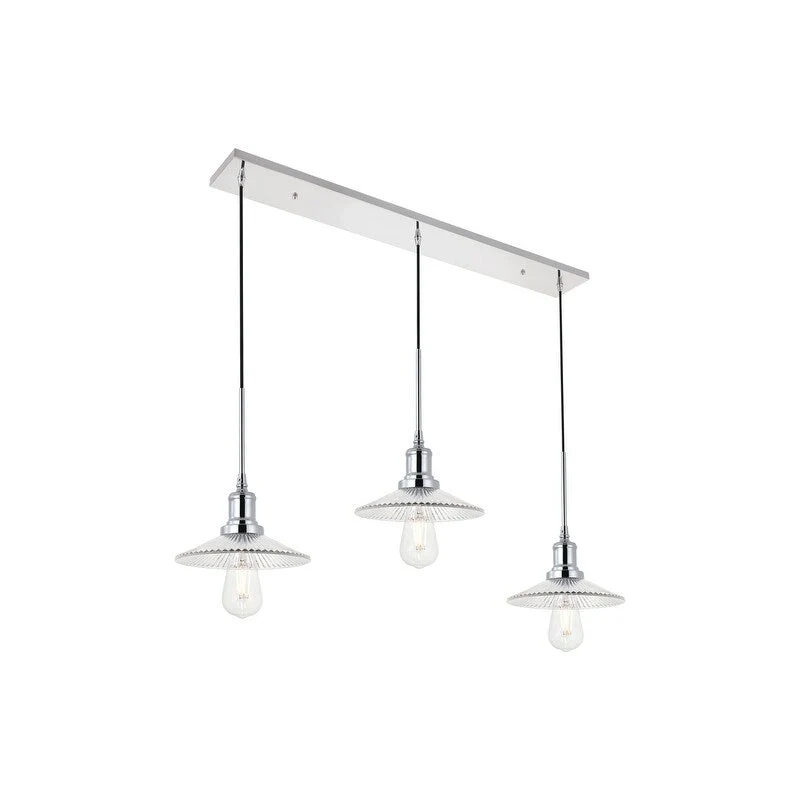 Waltz 3 light black Pendant