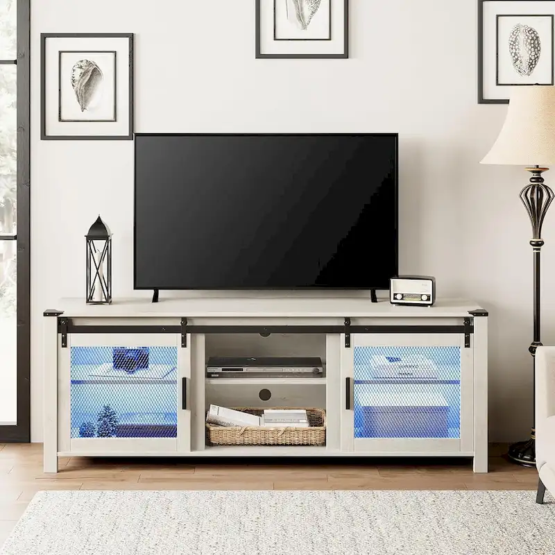 WAMPAT 36 inch 3 Sided Glass Electric Fireplace InsertBlack