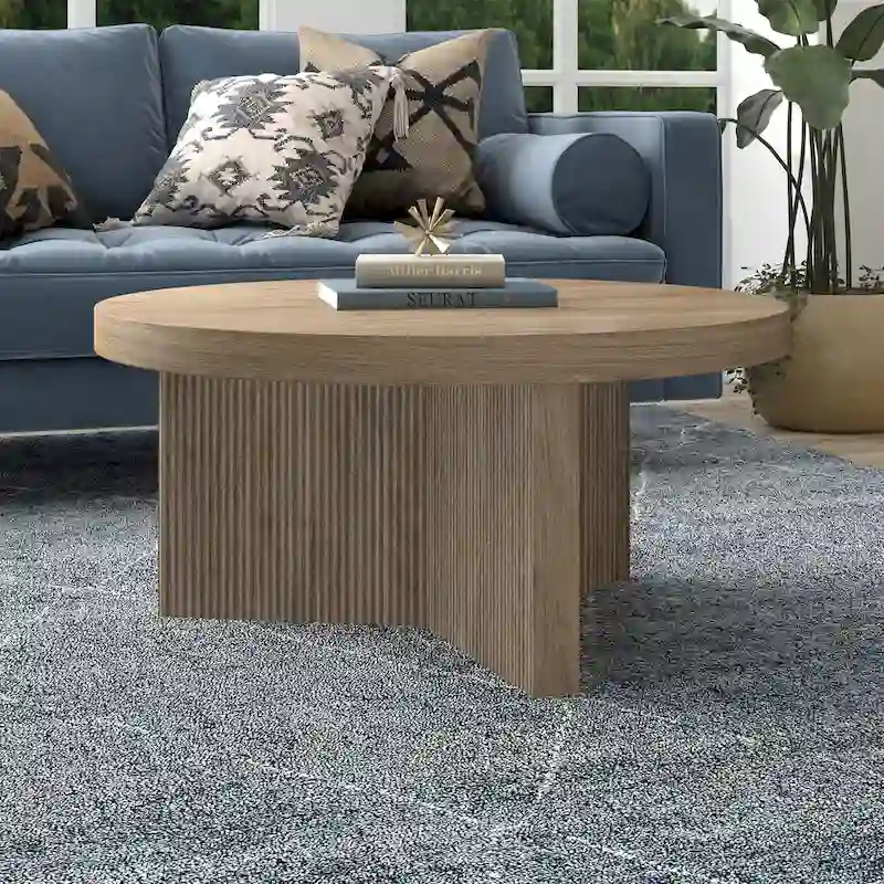 Holm 32  Wide Round Coffee Table - 32  Wide