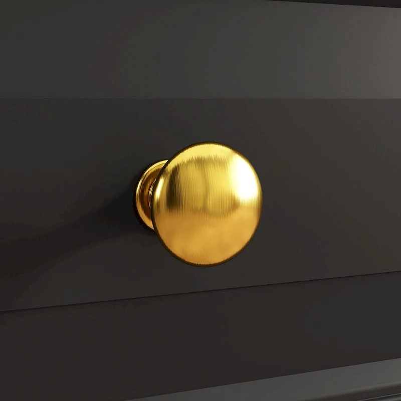 9-Drawer Dresser with Solid Wood Legs Chest Of Drawers Lacquer Console