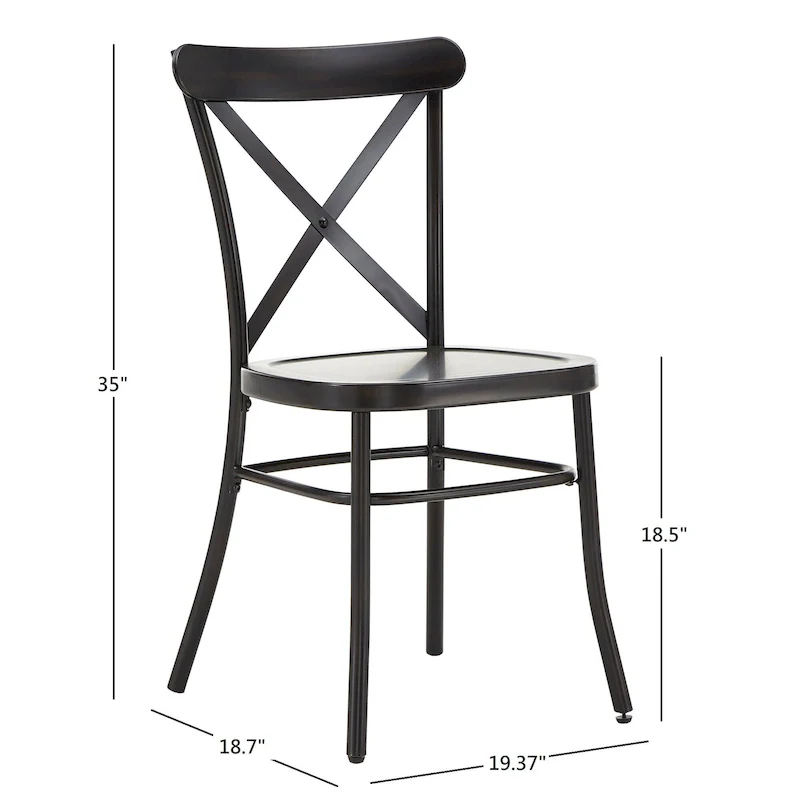 Metal Dining Chairs (Set of 2)