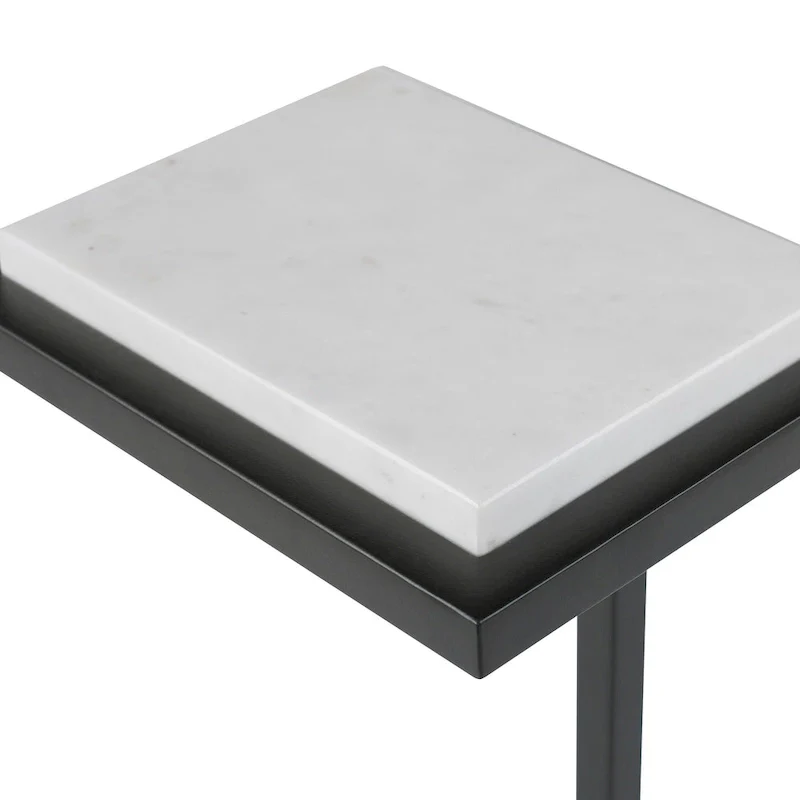 White Martini End Table - 8D x 10W x 23H