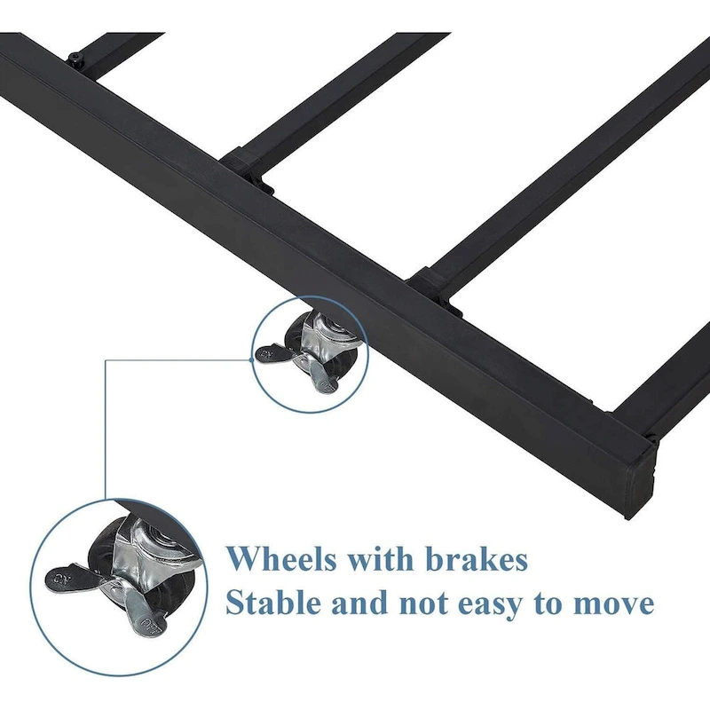 VECELO Twin Trundle Bed Frame Only